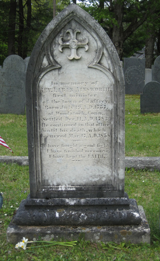 Laban Ainsworth's Headstone